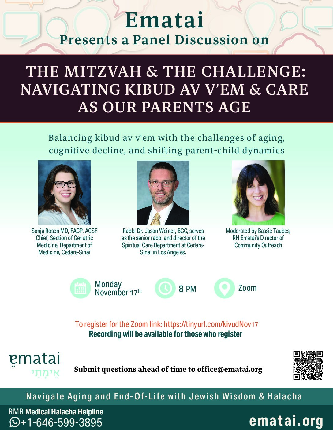 Virtual Event: Honoring Parents as They Age